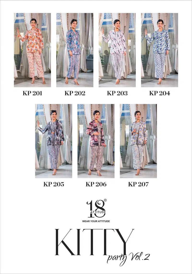 Kitty Party Vol 2 By 18 Attitude Summer Special Cots Cord Set Western Clothing Suppliers In India